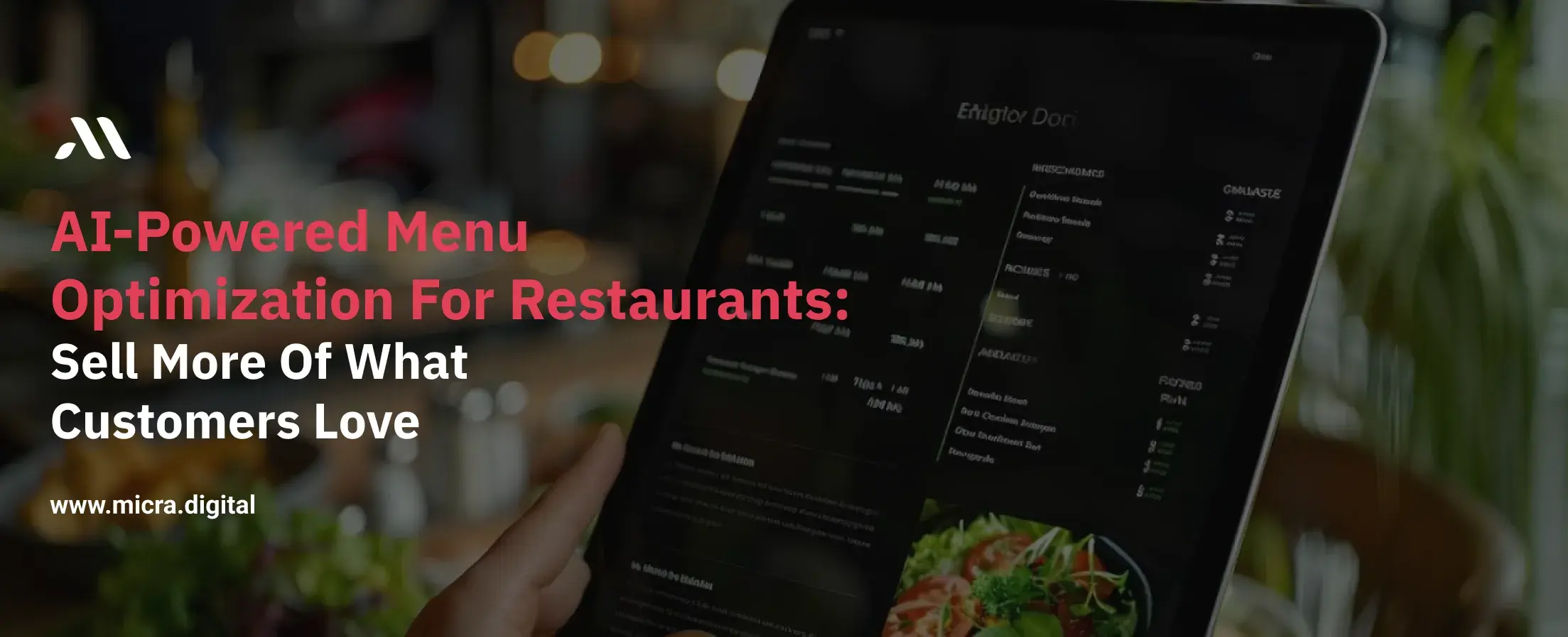 AI-Powered Menu Optimization for Restaurants: Sell More of What Customers Love
